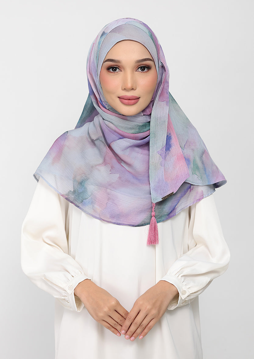 Cloudy Pastel - Instant Hijab With Inner