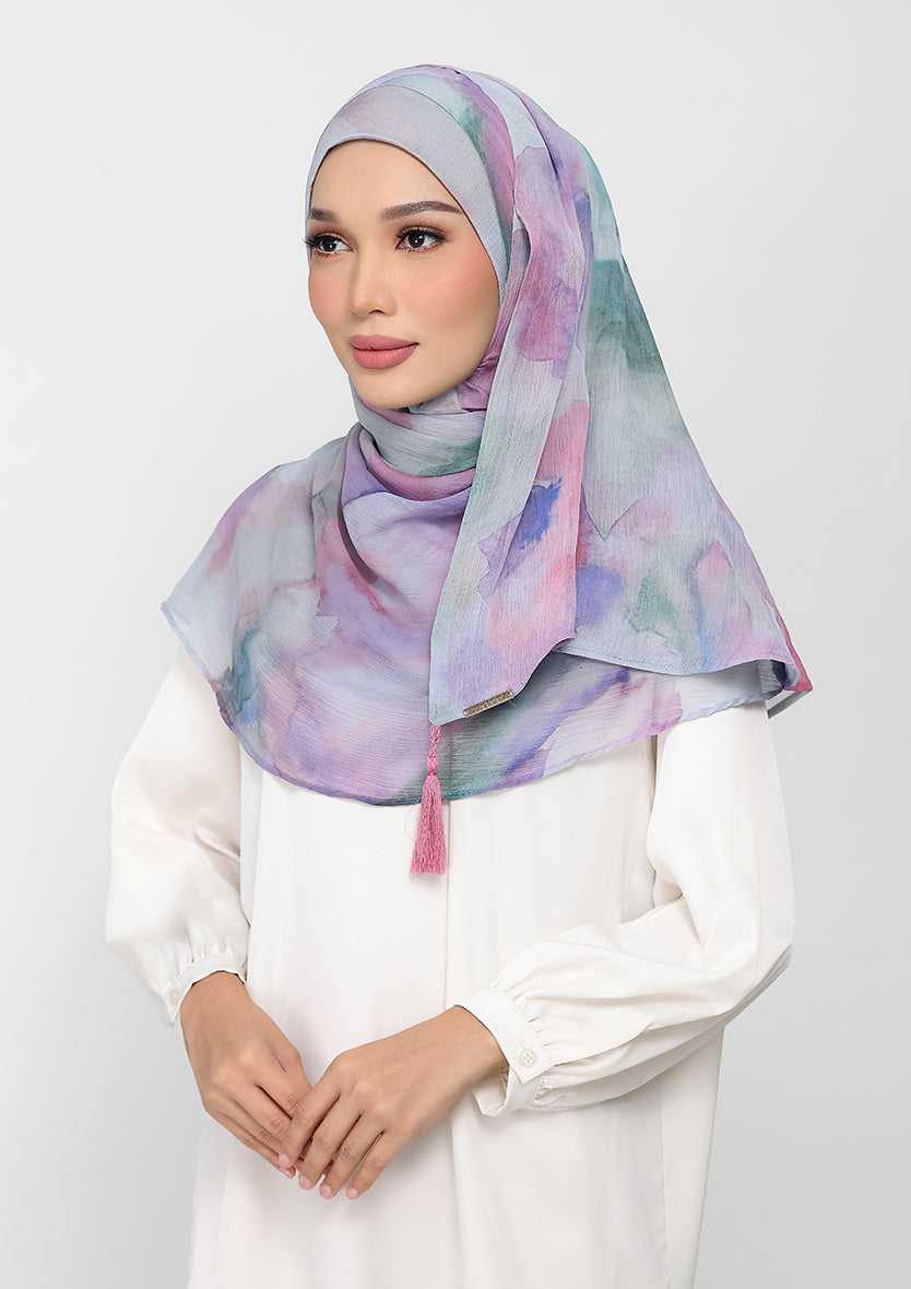 Cloudy Pastel - Instant Hijab With Inner