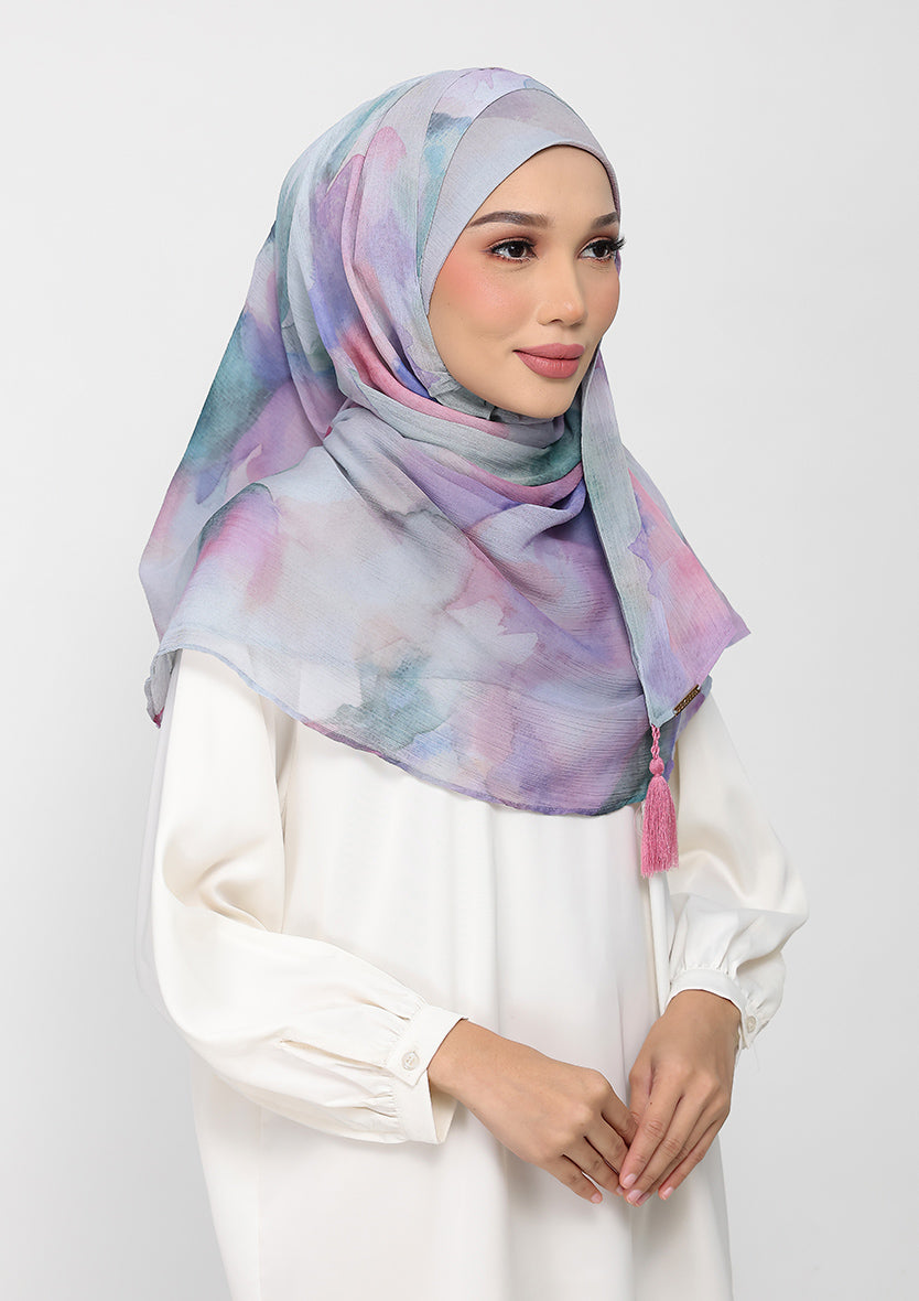 Cloudy Pastel - Instant Hijab With Inner