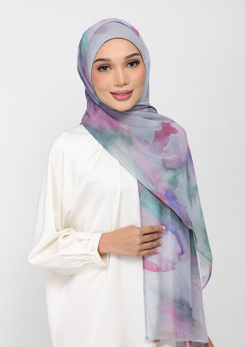 Cloudy Pastel - Instant Hijab With Inner