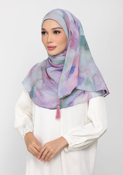 Cloudy Pastel - Instant Hijab With Inner