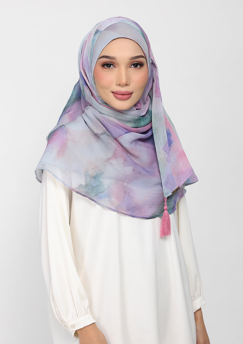 Cloudy Pastel - Instant Hijab With Inner