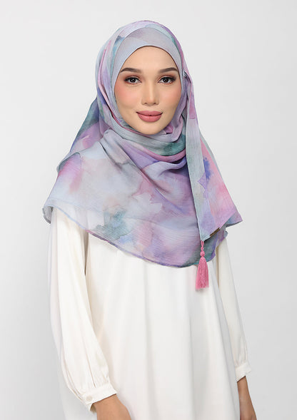 Cloudy Pastel - Instant Hijab With Inner